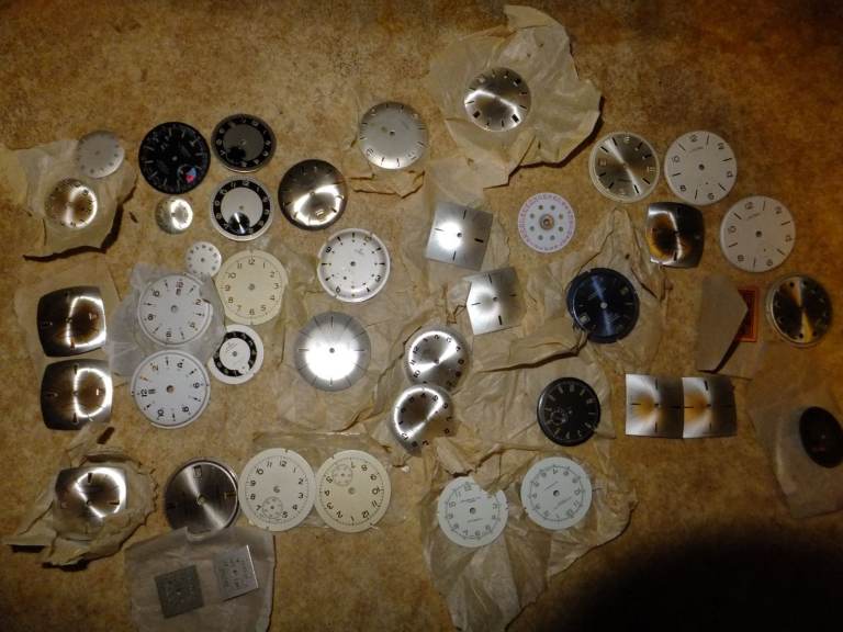 Wristwatch Dials, New, Job Lot 10