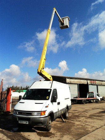 IVECO Daily, 2000 50C13. FITTED VERSALIFT ECOTEL 34NE Hoist