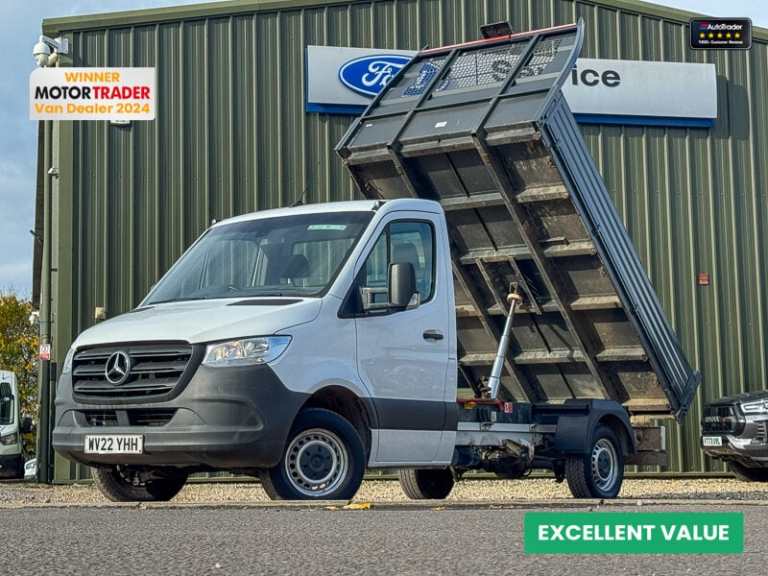 2022 Mercedes-Benz Sprinter Tipper MWB L2 315 Cdi Progressive Tow Bar EURO 6 SELECT Tipper Diesel...