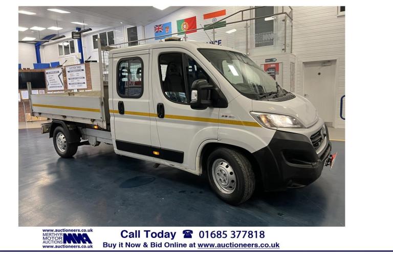 2019 Fiat Ducato 35 2.3MULTIJET II 130PS 7 SEAT DOUBLE CAB TIPPER (EURO 6). ---------------- Tipp...