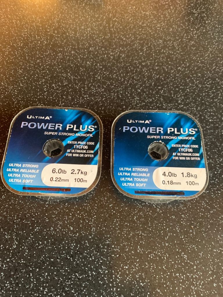 image for 20 SPOOLS OF ULTIMA POWER PLUS FISHING LINE (RRP £99.80p)