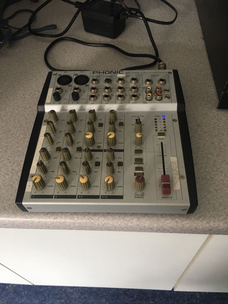 Phonic Mixer 10 Input, 2-BUS Mics