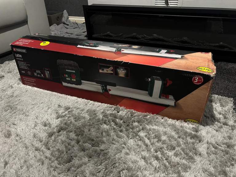 PARKSIDE WOOD LATHE, NEW, BOXED 