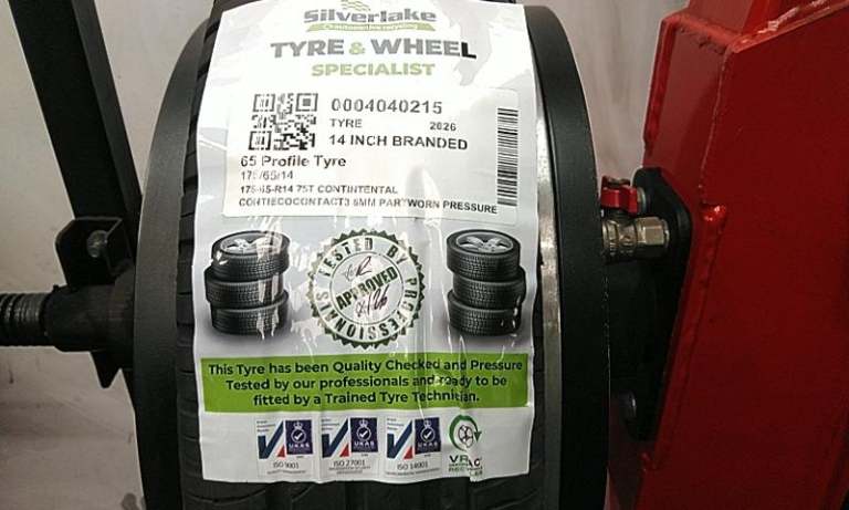 175-65-R14 75t Contintental Contiecocontact3 6mm Partworn Pressure Tested Tyre