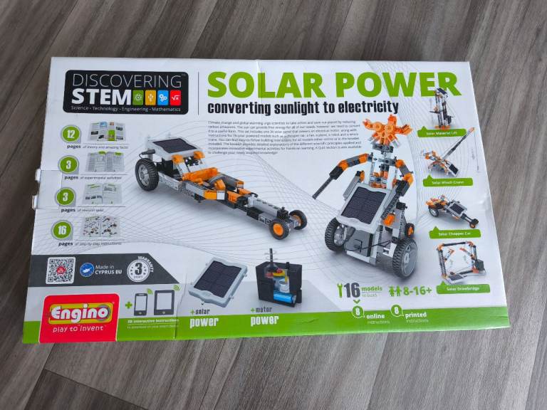 image for Engino Discovering STEM Solar Power: Educational Engineering Toys Ages 8+ (16 Models to Build)