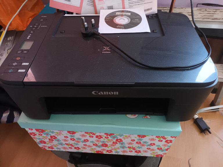 cannon pixma ts3300 printer needs new ink     