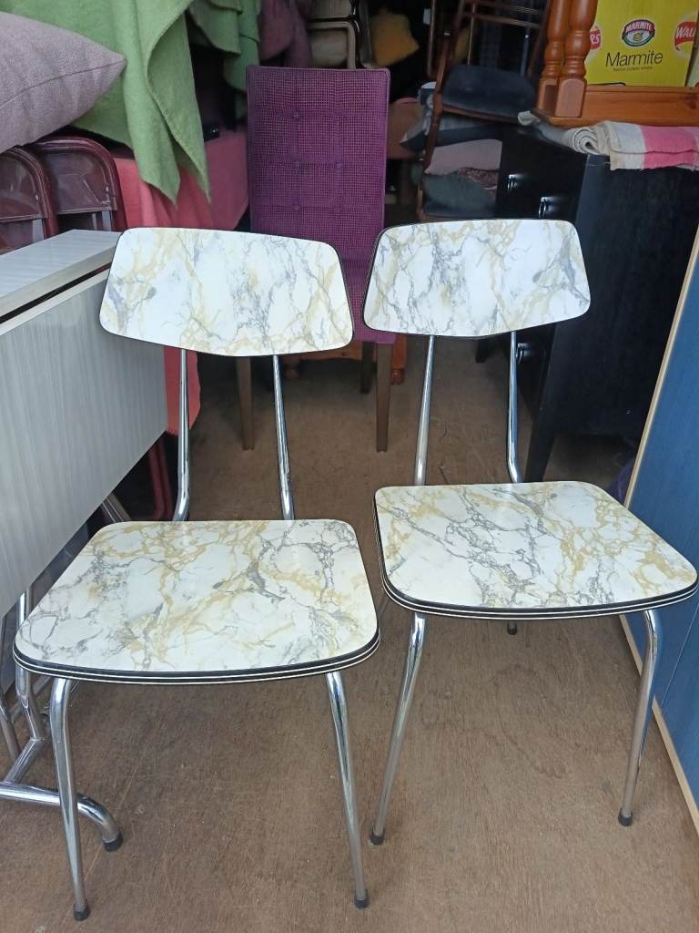 Vintage Formica chairs 