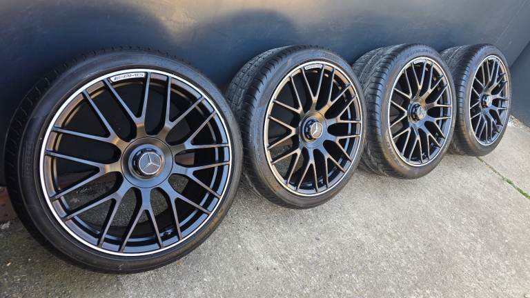 Genuine Mercedes C63 W205 W204 19" Forged Y Spoke Alloy Wheels C Class