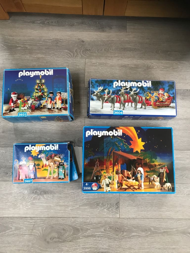 Christmas playmobil: Nativity Scene, Santa’s Sleigh and Christmas tree