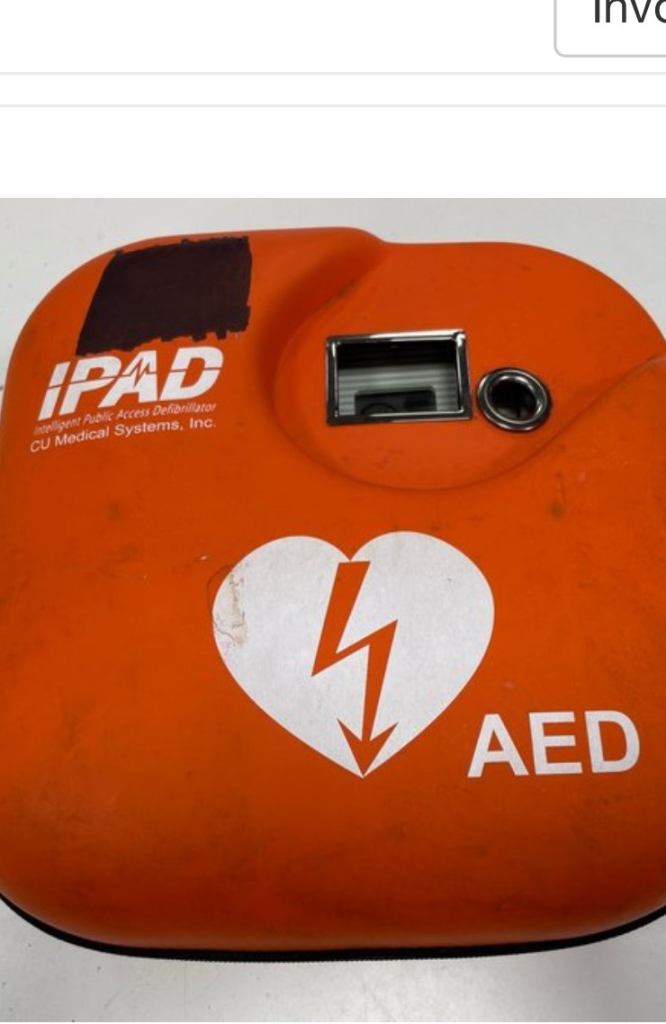 CU MEDICAL SYSTEMS IPAD SP1 FULLY AUTOMATIC DEFIBRILLATOR (WITH CASE,