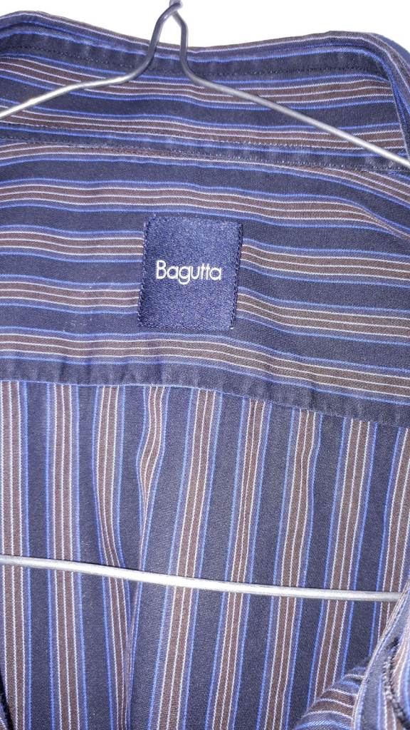 Mens Italian Bagutta Shirt Size 16 Collar