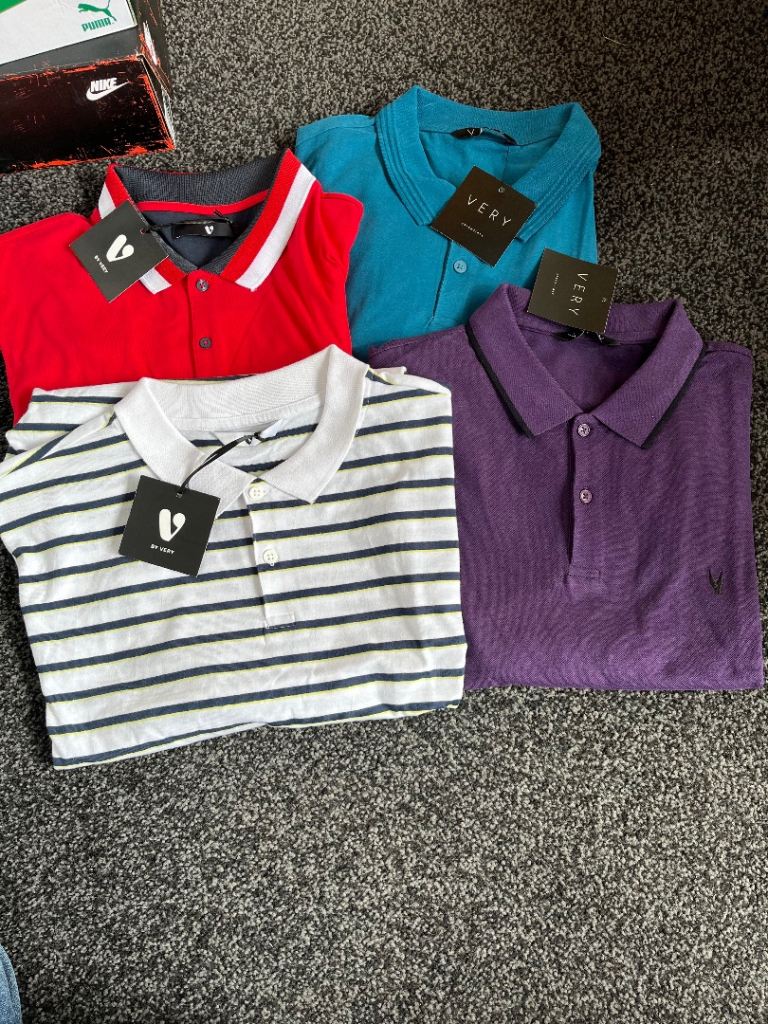New Very Men's Polo Shirts - Multicoloured, Various Sizes