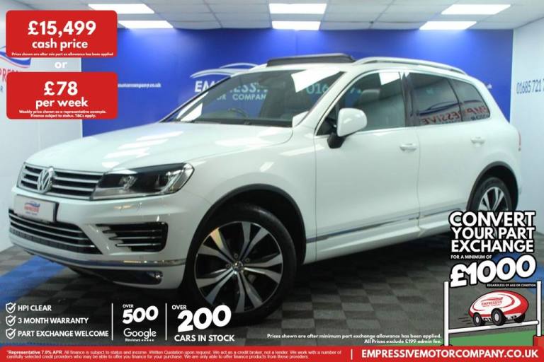 2015 15 VOLKSWAGEN TOUAREG 3.0 TDI V6 BLUEMOTION TECH R-LINE SUV 5DR DIESEL TIPT