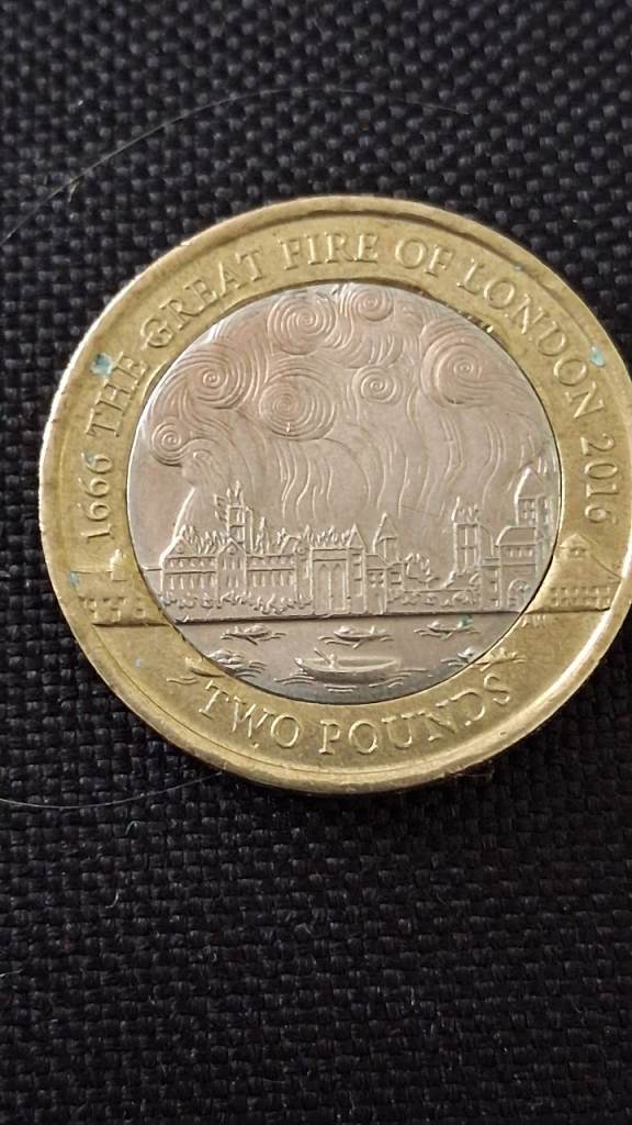 A 2016 Great Fire of London (1666- 2016) £2 Coin