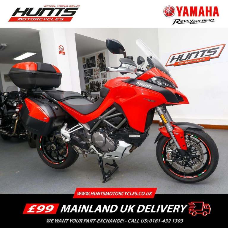 2018, '68 Ducati Multistrada 1260S. ONLY 8,564 MILES. Termignoni Pipe. £11,995