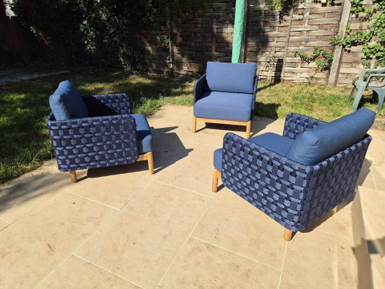 Excellent condition fancy garden chairs (Made) 
