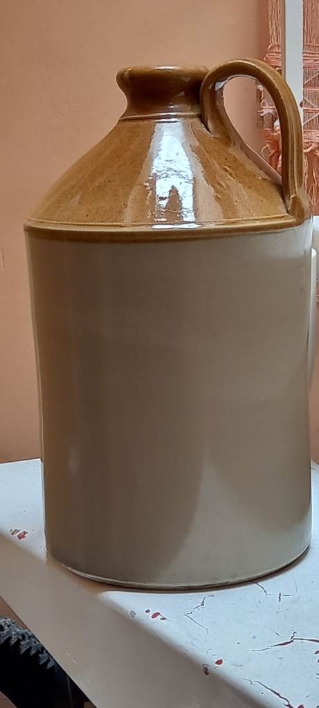 One Gallon Stoneware Flagon In Ex Con