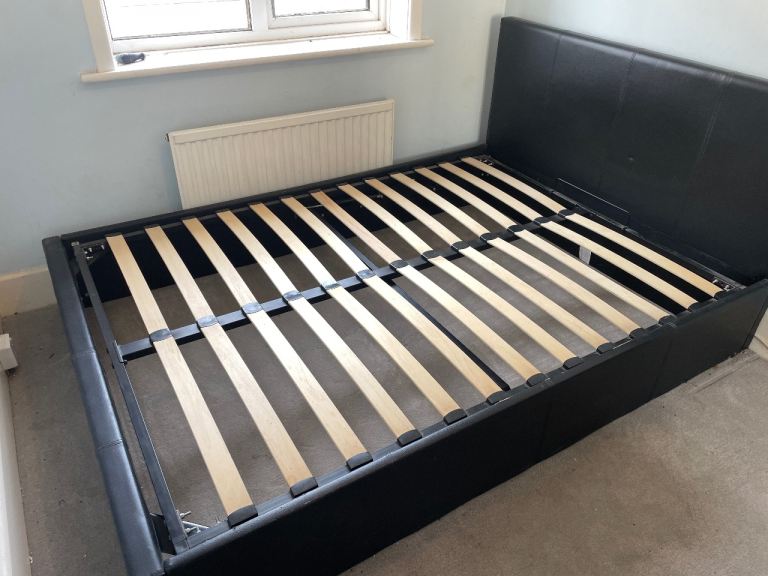 Ottoman storage double bed