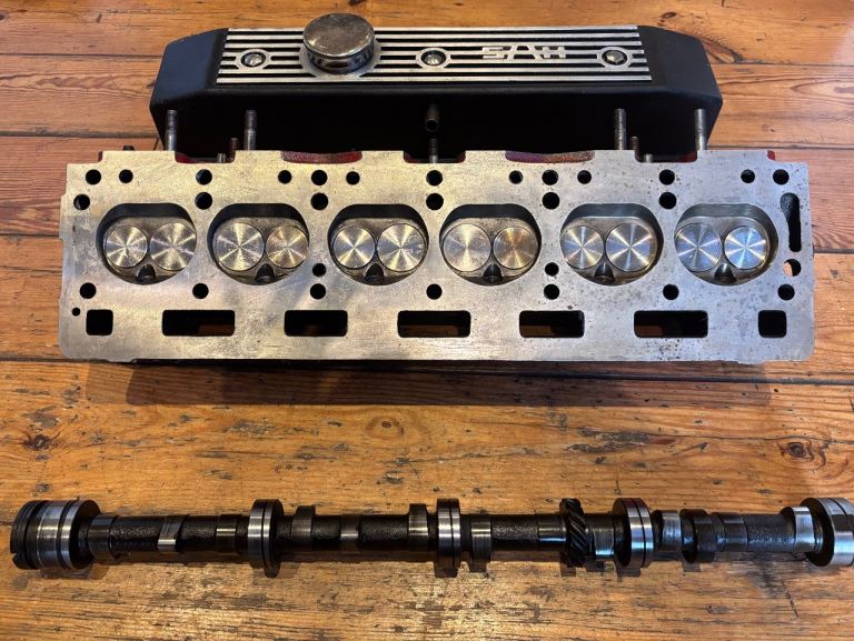 Triumph 6 cylinder 2500/2000 TR6/GT6 SAH Stage 3 modified cylinder head fully restored.