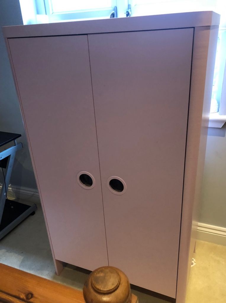 Pink Kids Wardrobe Ikea Busunge Range 