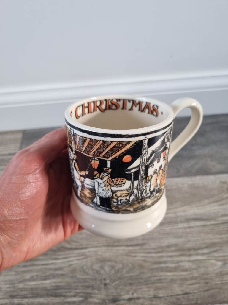 Emma Bridgewater The Night Sky Christmas Carolling Half Pint Mug