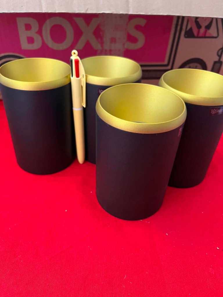Set of 4 New Black & Gold Budbuddy Ceiling lights