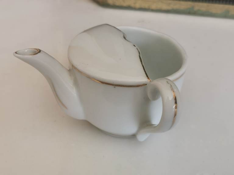 Vintage porcelain invalid feeder cup