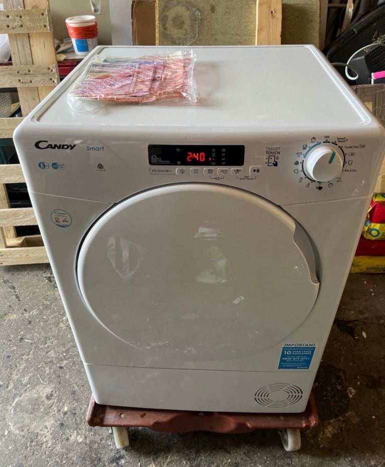White Candy 8kg Tumble Dryer - Almost New Condition