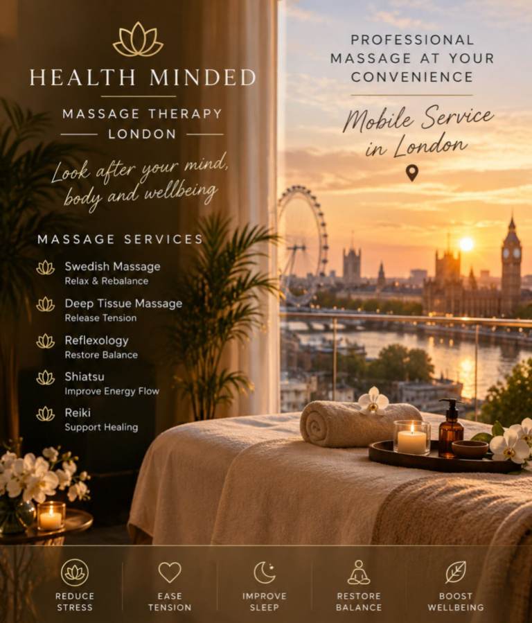 Mobile/ outcall/ at home/ massage therapist in London/ from £45