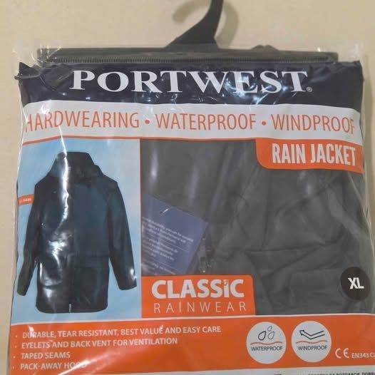 4 Black Waterproof Rain Jacket Job Lot