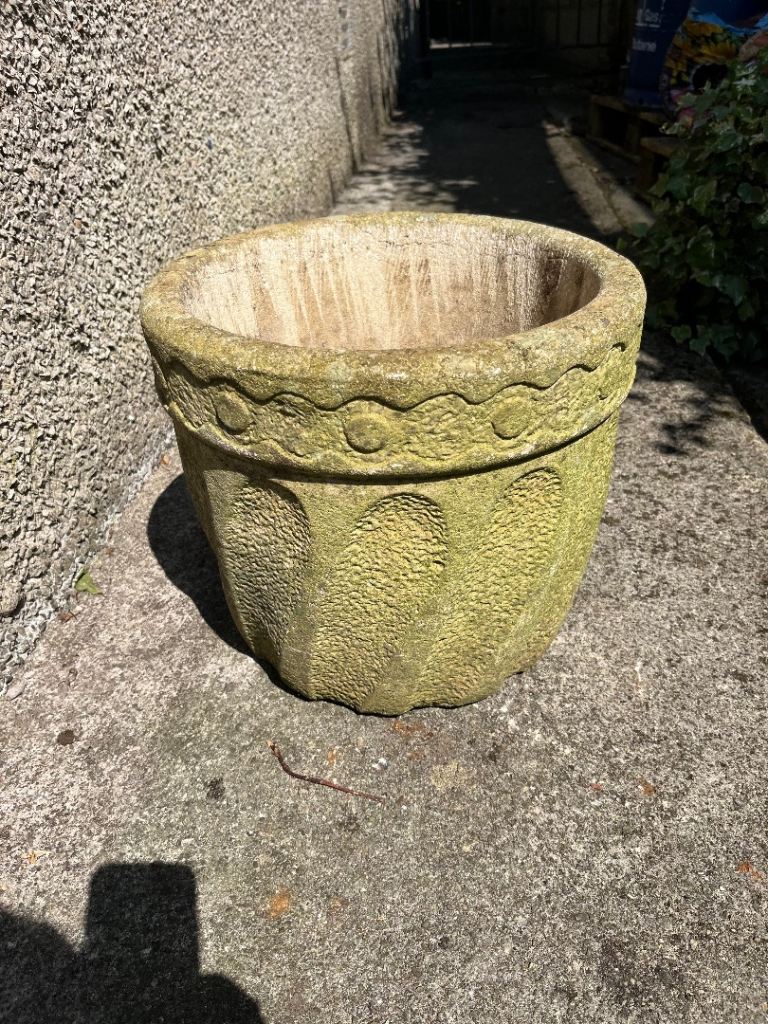 Round Concrete Garden Planter