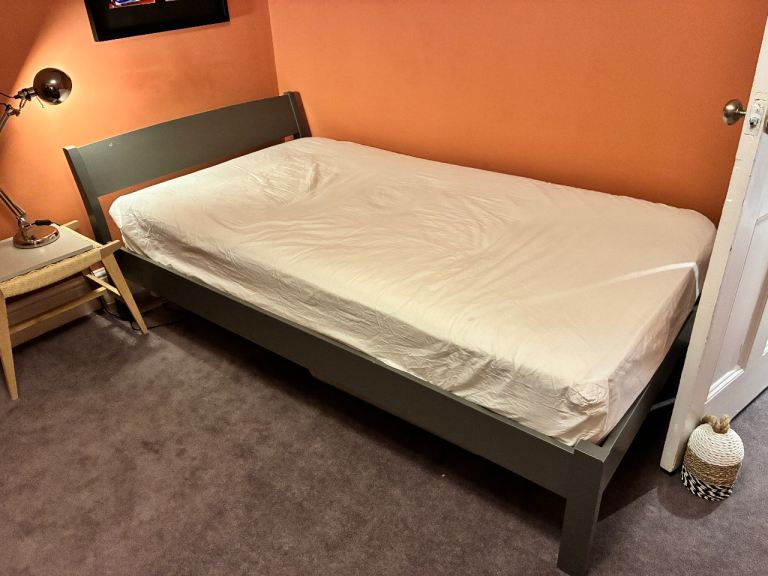 Large Grey Single Bed (frame only) - Warren Evans