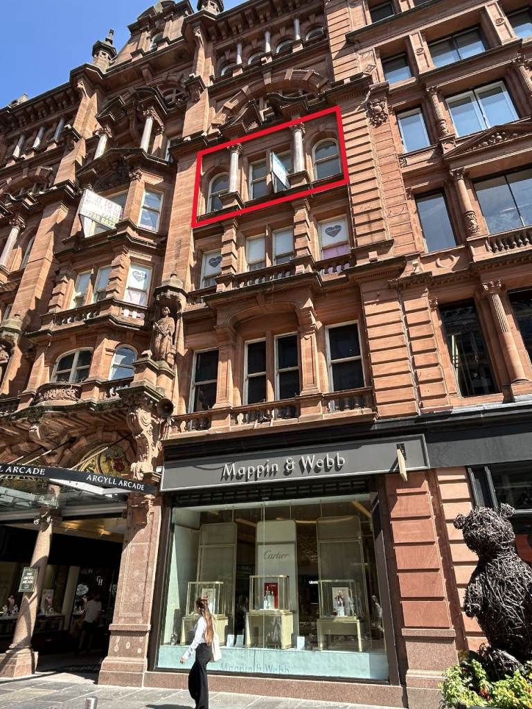 Office Suite For Sale/To Rent in Argyll Chambers Arcade, Glasgow