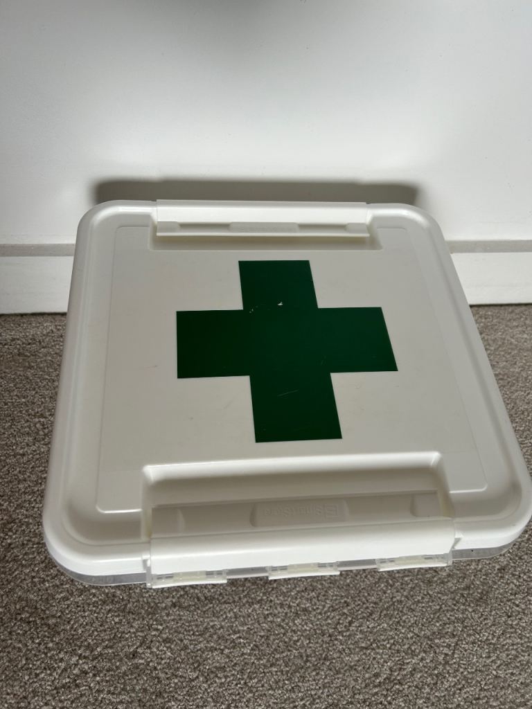 First Aid Box with Compartment Tray