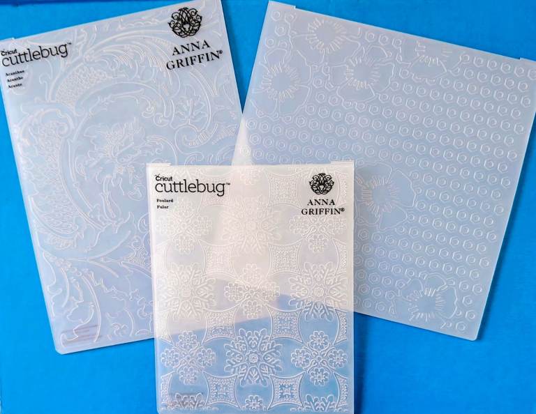 Cuttlebug Cricut Embossing Folders x 2 + 1 unbranded 