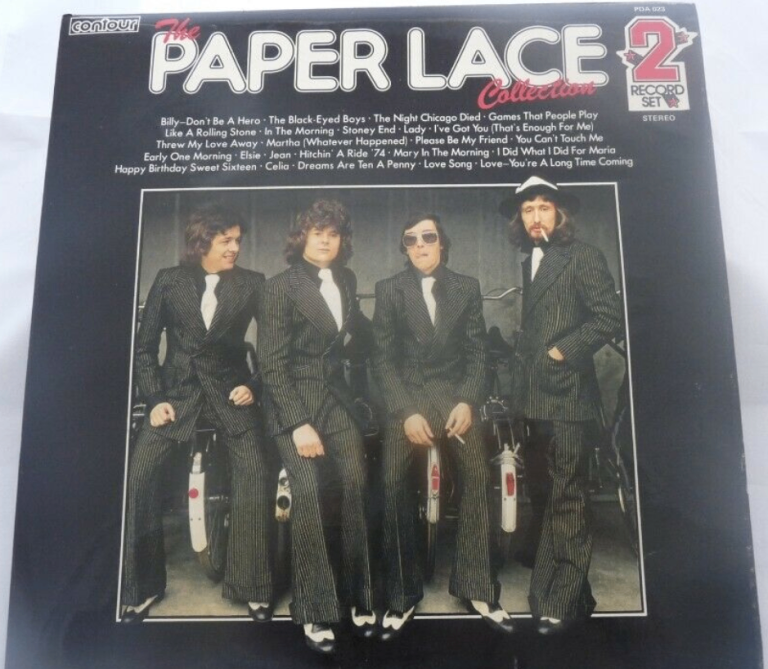 Paper Lace Vinyl Double Album – The Paper Lace Collection Contour – PDA 023