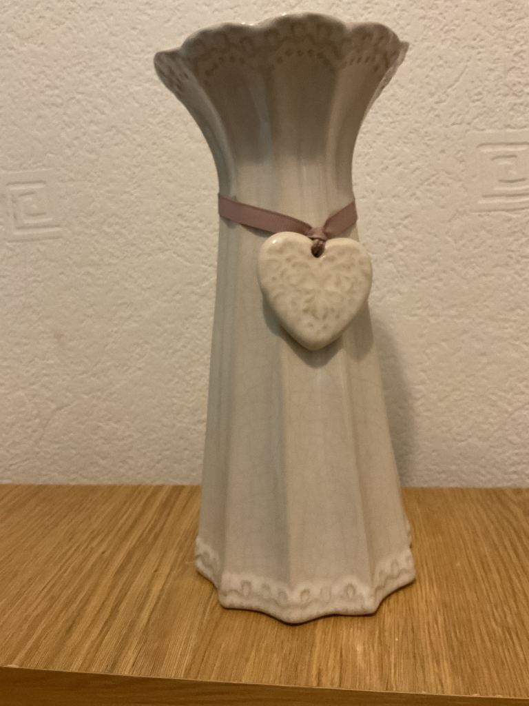 Lovely vase from next, perfect condition , approximately 8” tall
