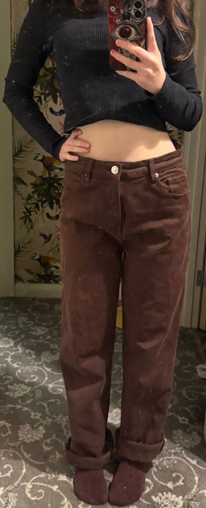 Primark Brown Denim Jeans - Size 10, Good Condition
