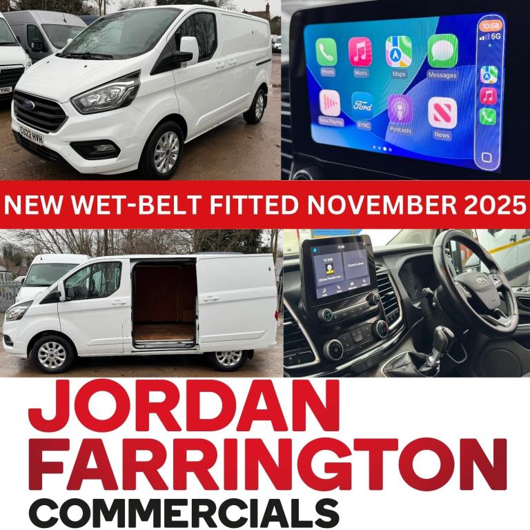 2022 FORD TRANSIT CUSTOM LIMITED 300 L1 H1 130PS EURO 6 ULEZ VAN**NEW WET BELT**
