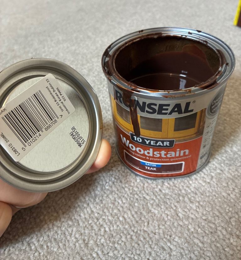 Ronseal 10 Year Woodstain - Satin Teak 250ml