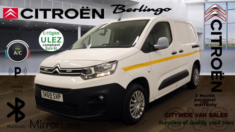 2019 Citroen Berlingo 1.5 BlueHDi 650Kg Enterprise 75ps NO VAT PANEL VAN Diesel Manual