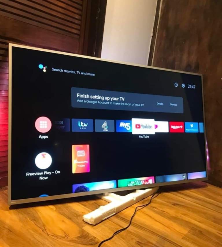 60"PHILIP AMBERLIGHT 4K SMART WIFI LED TV 229£