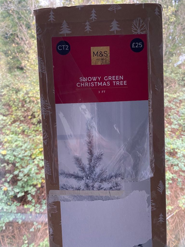 M&S 3 ft Snowy Christmas Tree