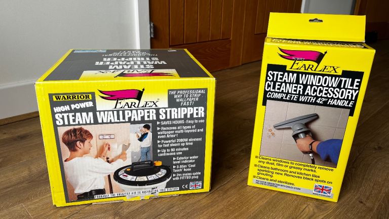 Earlex wallpaper stripper and steam window/tile cleaner