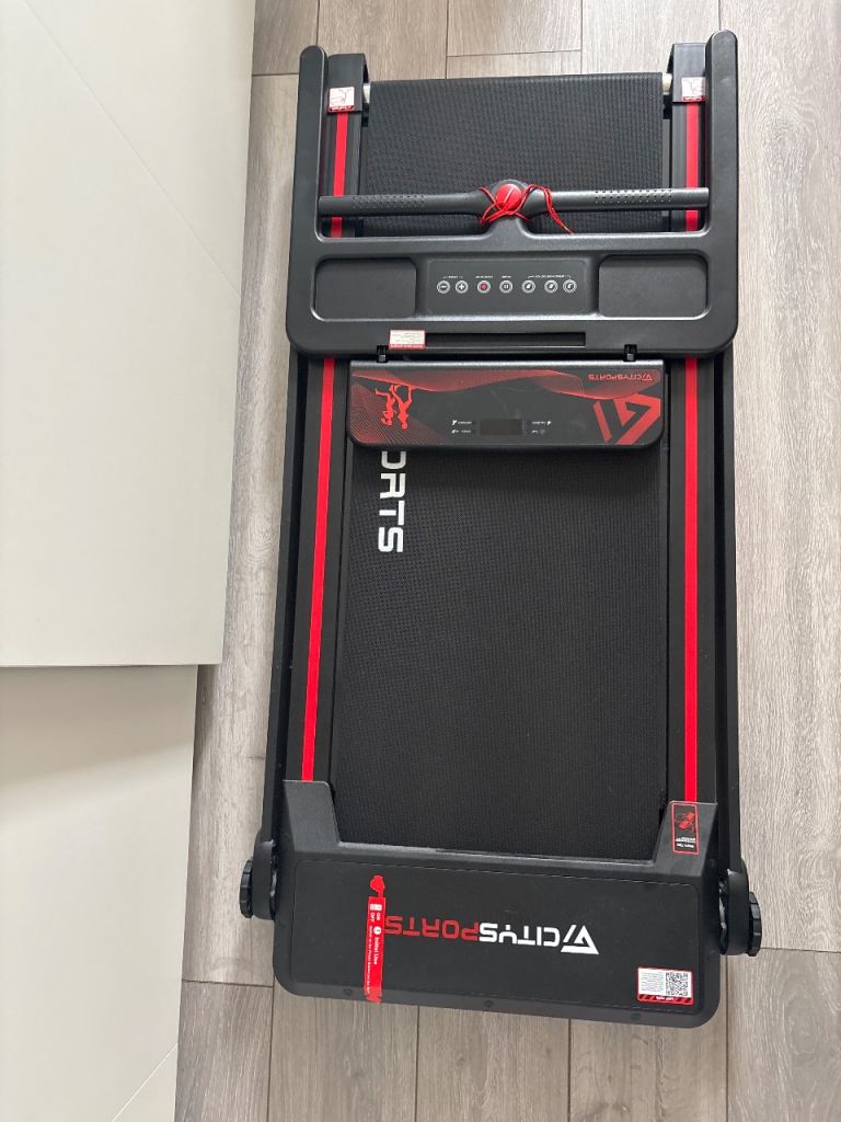 CITYSPORTS Folding Treadmill – Black & Red, Good Condition