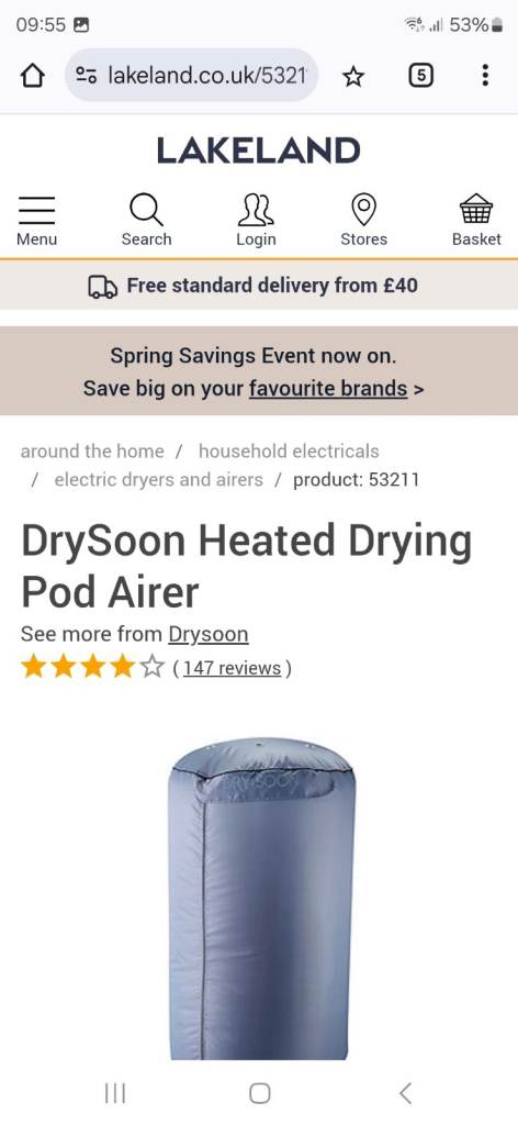 Lakeland Dry Soon Drying Pod