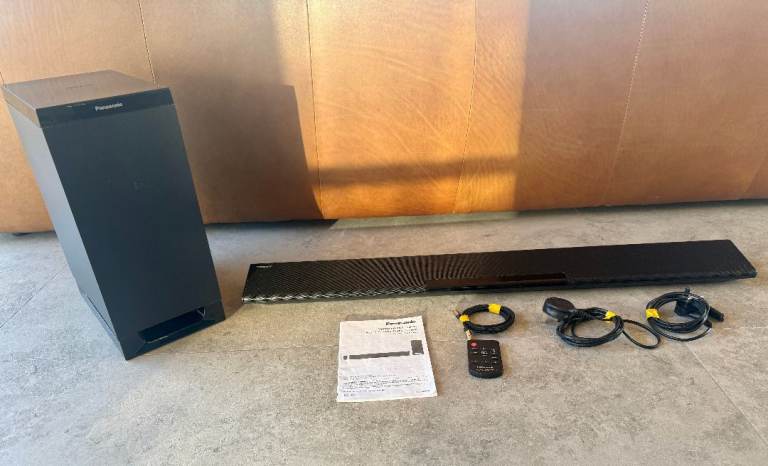 Panasonic Home Theater Audio System Sound Bar & Active Wireless Subwoofer Bluetooth