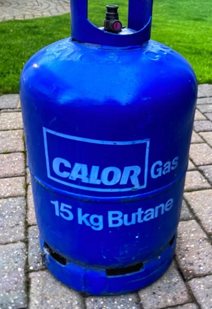 Empty calor gas bottle 15kg garden bbq heating  