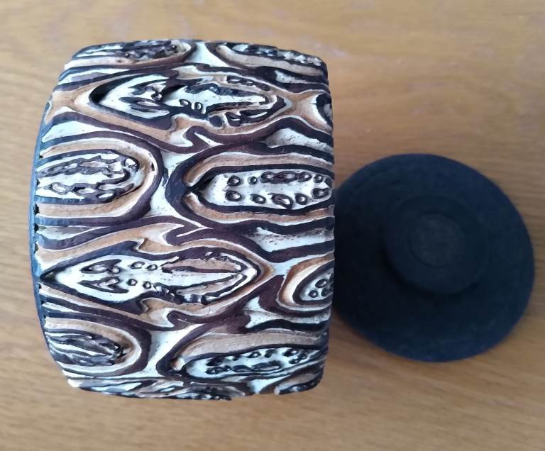 New Zealand Ponga Craft Bowl with Lid