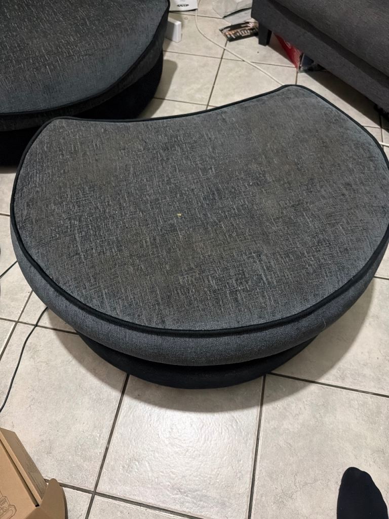 DFS Grey Fabric Swivel Cuddle Chair – Good Condition | in Seven Sisters ...
